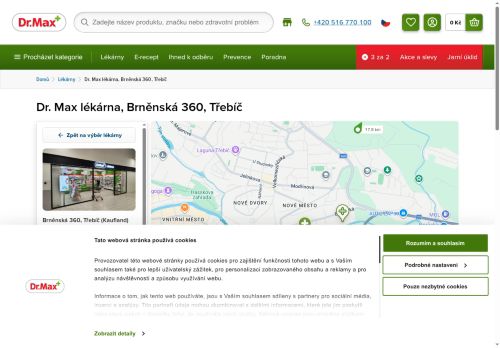 Zobrazit webové stránky Lékárna Dr. Max Třebíč