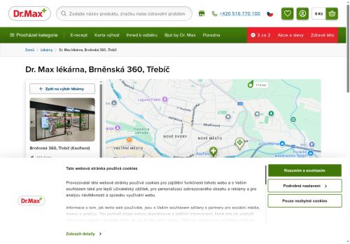 Zobrazit webové stránky Lékárna Dr. Max Třebíč