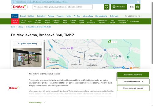 Zobrazit webové stránky Lékárna Dr. Max Třebíč