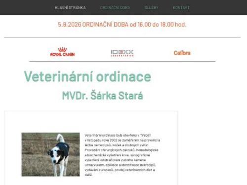 Veterinární ordinace - MVDr. Šárka Stará