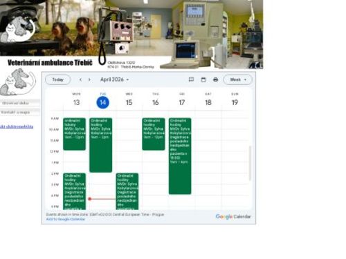 Veterinární ordinace - MVDr. Sylva Kobylarzová