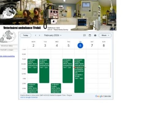 Veterinární ordinace - MVDr. Sylva Kobylarzová