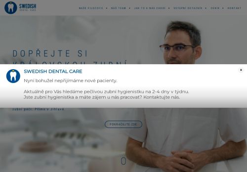 Swedish Dental Care s.r.o. nabízí práci na pozici zubní instrumentář/ka /všeobecná sestra v obci Jihlava