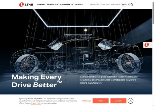 Zobrazit webové stránky Lear Corporation Czech Republic s.r.o.