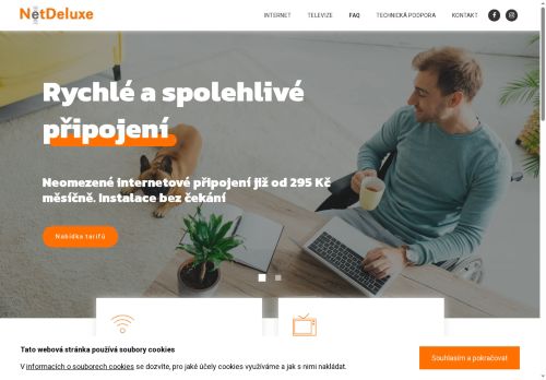 Webové stránky NetDeluxe s.r.o., Slavkov u Brna