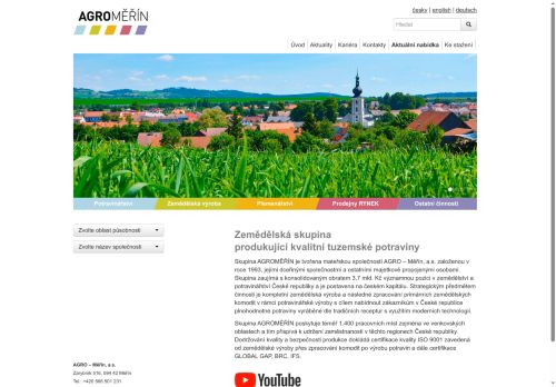 AGRO - Měřín, a.s. nabízí práci na pozici TRAKTORISTA/ TRAKTORISTKA v obci Drnholec