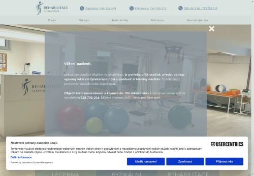 Zobrazit webové stránky Rehabilitace - Burianová, s. r. o.