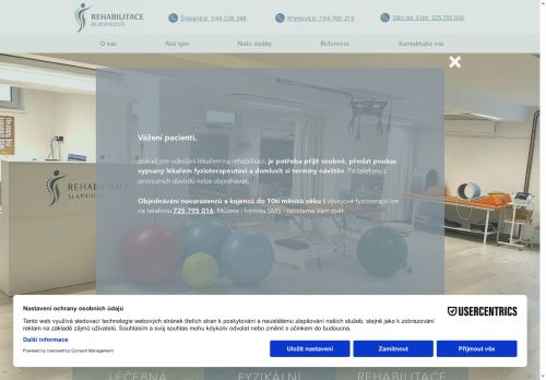 Zobrazit webové stránky Rehabilitace - Burianová, s. r. o.