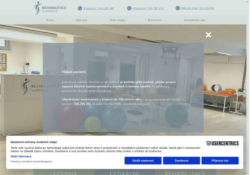 Zobrazit webové stránky Rehabilitace - Burianová, s. r. o.