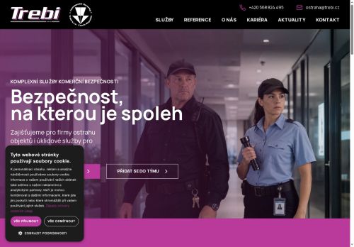 Webové stránky TREBI servis s.r.o., Velké Meziříčí