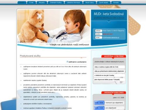 Pediatrie - MUDr. Iveta Svobodová