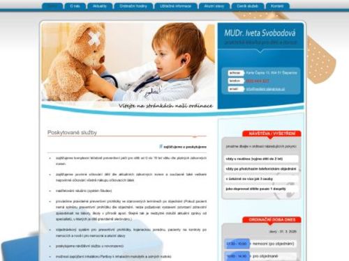 Pediatrie - MUDr. Iveta Svobodová
