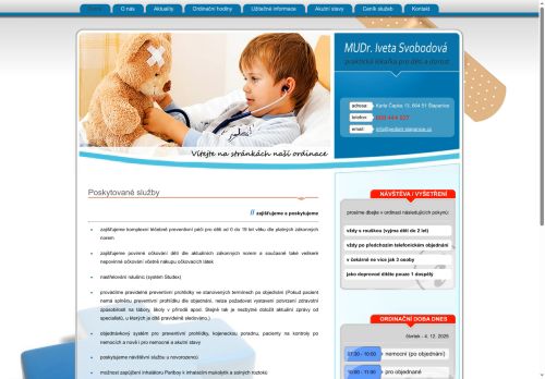 Zobrazit webové stránky Pediatrie - MUDr. Iveta Svobodová
