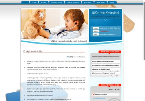 Zobrazit webové stránky Pediatrie - MUDr. Iveta Svobodová