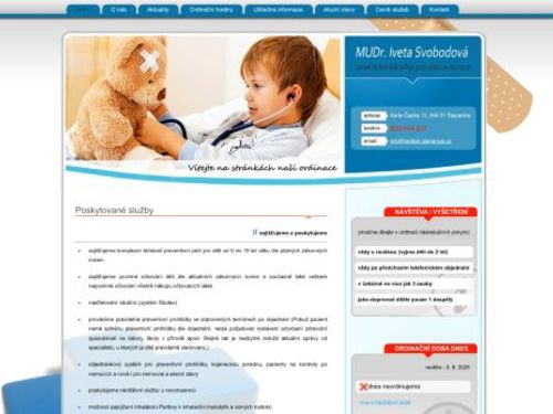 Pediatrie - MUDr. Iveta Svobodová