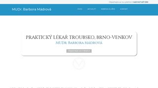 Zobrazit webové stránky Praktický lékař - MUDr. Barbora Mádrová