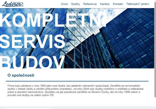 Webové stránky Vladimír Lederer, Plzeň