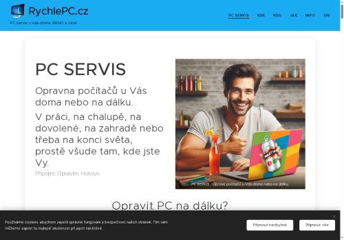 Zobrazit webové stránky PC Servis u Vás doma.