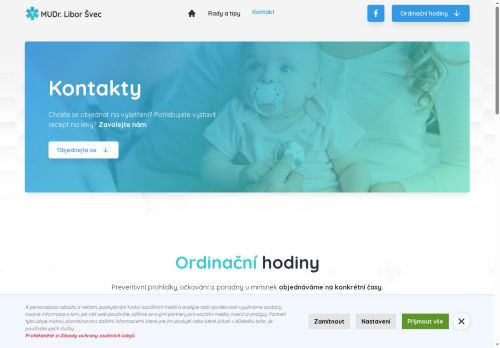 Zobrazit webové stránky Pediatrie - MUDr. Libor Švec
