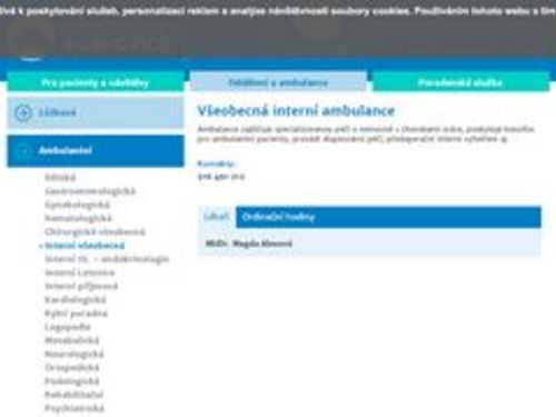 Všeobecná interní ambulance - MUDr. Magda Alexová