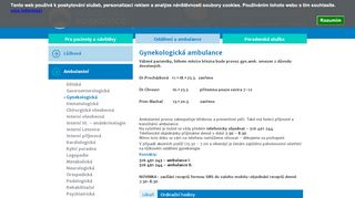 Zobrazit webové stránky Gynekologická ambulance - MUDr. Machač, Procházková, Věrná, Kovářová, Mičínová, Bérešová