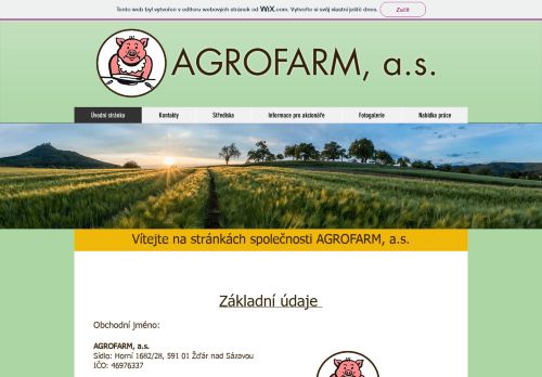 AGROFARM, a.s. nabízí práci na pozici ošetřovatel hospodářských zvířat (m/ž) v obci Vídeň