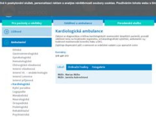 Kardiologická ambulance - MUDr. Marian Mičko, MUDr. Jarmila Aubrechtová