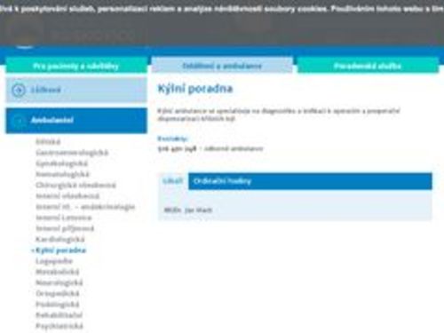 Kýlní ambulance - MUDr. Jan Vlach