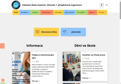 Zobrazit webové stránky Základní škola Hodonín, Očovská 1