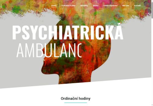 Zobrazit webové stránky Ambulance psychiatrie a psychosomatiky - MUDr. Soňa Vavrincová, MUDr. Bohuslava Kašpárková
