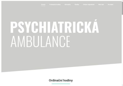 Zobrazit webové stránky Ambulance psychiatrie a psychosomatiky - MUDr. Soňa Vavrincová, MUDr. Bohuslava Kašpárková