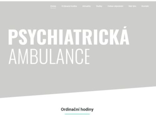 Ambulance psychiatrie a psychosomatiky - MUDr. Soňa Vavrincová, MUDr. Bohuslava Kašpárková