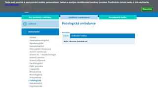 Zobrazit webové stránky Podologická ambulance - MUDr. Miroslav Dobiášek ml.