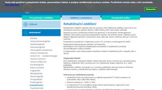 Zobrazit webové stránky Rehabilitační oddělení - MUDr. Monika Dvořáčková, MUDr. Jana Lukešová