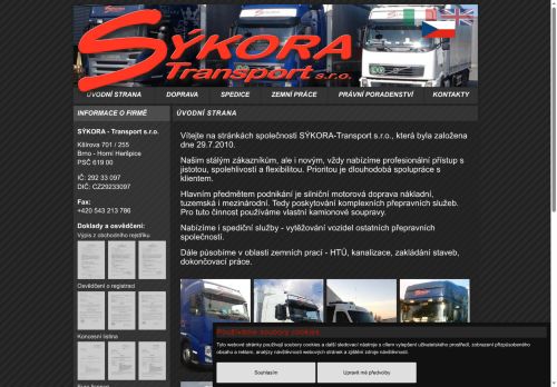 SÝKORA - Transport s.r.o. nabízí práci na pozici řidič MKD v obci Brno