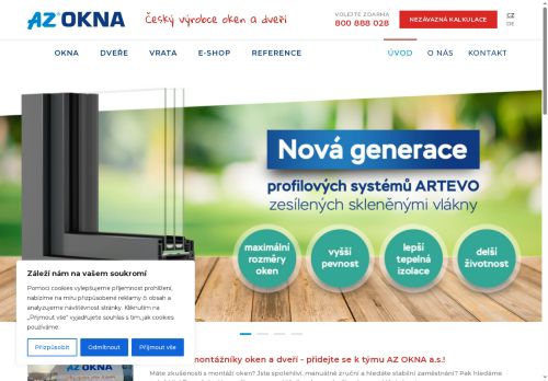 Zobrazit webové stránky AZ OKNA a.s.