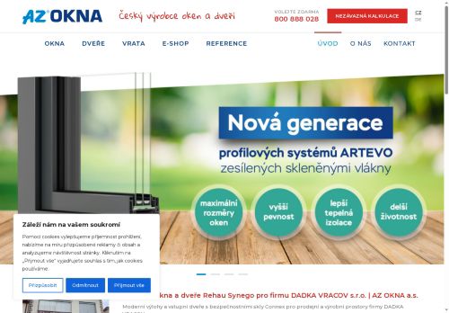 Zobrazit webové stránky AZ OKNA a.s.