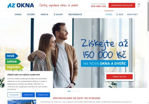Zobrazit webové stránky AZ OKNA a.s.