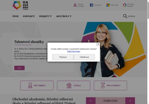 Obchodní akademie, Střední odborná škola a Střední odborné učiliště, Třeboň, Vrchlického 567 nabízí práci na pozici uklízeč/ka v obci Třeboň