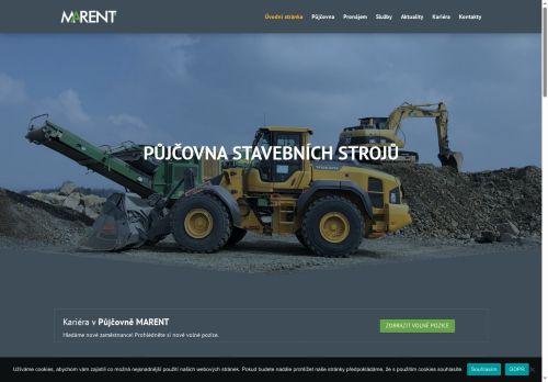 Půjčovna MARENT s. r. o. nabízí práci na pozici opravář stavebních nebo zěmědělských strojů, automechanik v obci Plzeň