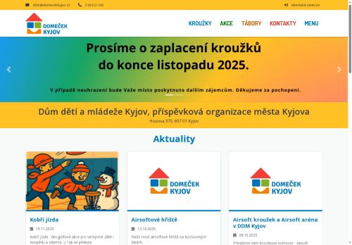 Zobrazit webové stránky Domeček Kyjov