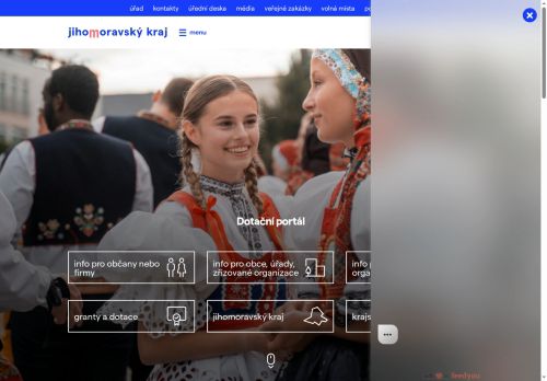 Webové stránky Jihomoravský kraj, Brno