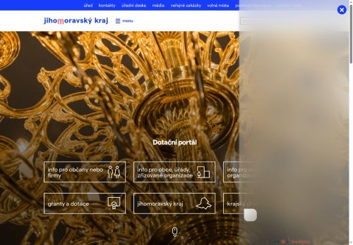 Webové stránky Jihomoravský kraj, Brno