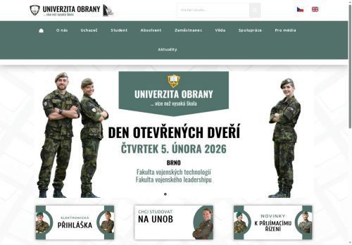 Webové stránky Ministerstvo obrany, Chocerady