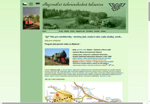 Zobrazit webové stránky Úzkorozchodná železnice