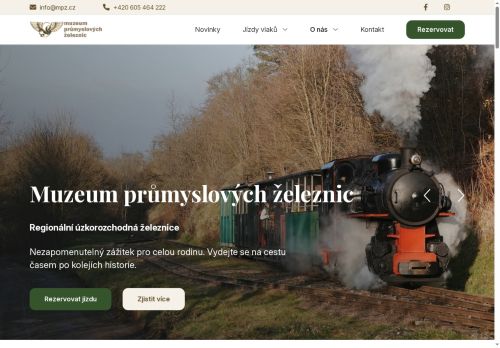 Zobrazit webové stránky Úzkorozchodná železnice