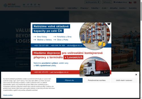 PST CLC Mitsui-Soko a.s. nabízí práci na pozici Skladník/skladnice v obci Úžice