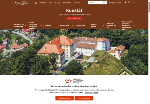 Zobrazit webové stránky Zámek Kunštát
