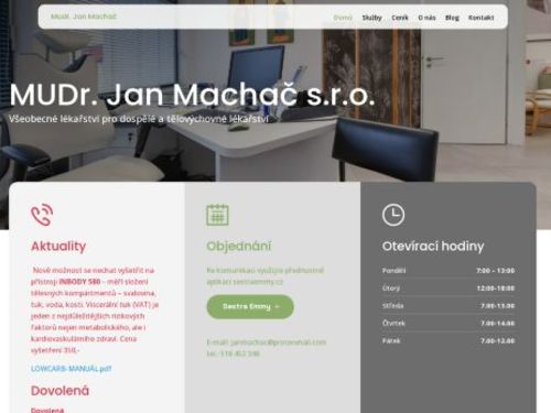 Praktický lékař - MUDr. Jan Machač