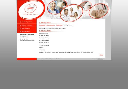Zobrazit webové stránky Praktický lékař - MUDr. Olga Čížková